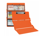 WhiteCoat Clipboard® Trifold - Orange Food Industry Edition